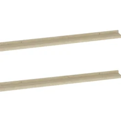 vidaXL Wandregale 2 Stk. Sonoma-Eiche 100x9x3 cm