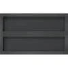 vidaXL Wandregale 2 Stk. 50x30 cm Schwarz Edelstahl