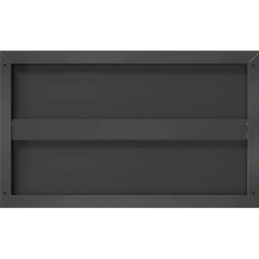 vidaXL Wandregale 2 Stk. 50x30 cm Schwarz Edelstahl