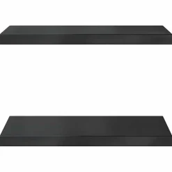 vidaXL Wandregale 2 Stk. 50x30 cm Schwarz Edelstahl