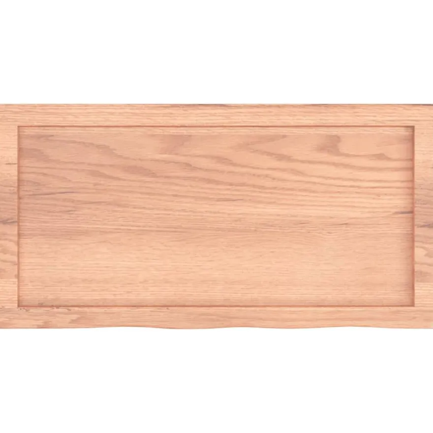 vidaXL Wandregal Hellbraun 80x40x(2-6) cm Massivholz Eiche Behandelt