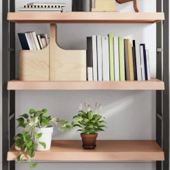 vidaXL Wandregal Hellbraun 80x40x(2-6) cm Massivholz Eiche Behandelt