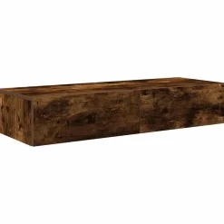 vidaXL Wandregal mit Schubladen Räuchereiche 100x36x19cm Holzwerkstoff
