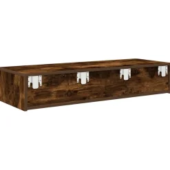 vidaXL Wandregal mit Schubladen Räuchereiche 100x36x19cm Holzwerkstoff