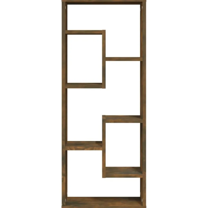 vidaXL Wandregal Räuchereiche 36x16x90 cm Holzwerkstoff
