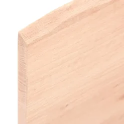 vidaXL Wandregal 100x50x2 cm Massivholz Eiche Unbehandelt