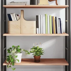 vidaXL Wandregal 100x50x2 cm Massivholz Eiche Unbehandelt