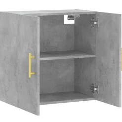 vidaXL Wandschrank Betongrau 60x31x60 cm Holzwerkstoff