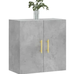 vidaXL Wandschrank Betongrau 60x31x60 cm Holzwerkstoff