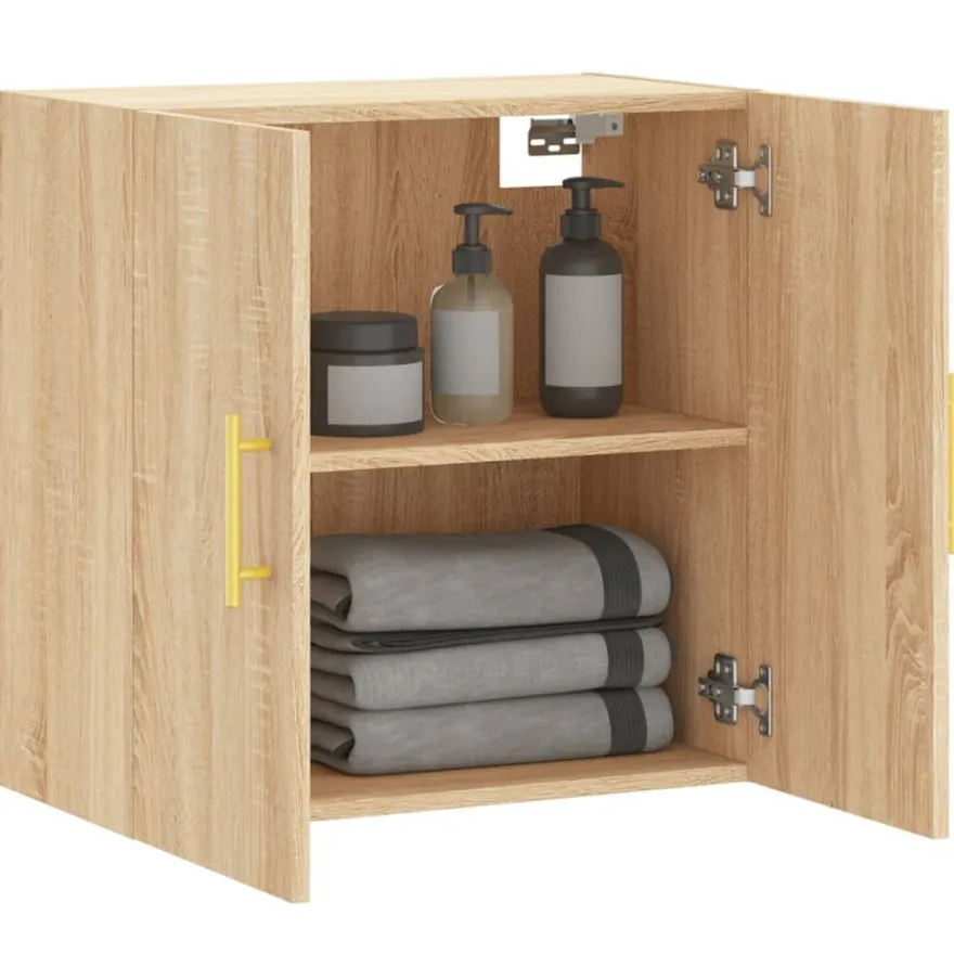 vidaXL Wandschrank Sonoma-Eiche 60x31x60 cm Holzwerkstoff