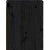 vidaXL Wandschränke 2 Stk. Schwarz 30x30x40 cm Massivholz Kiefer