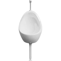 vidaXL Wandurinal mit Spülventil Keramik Weiß