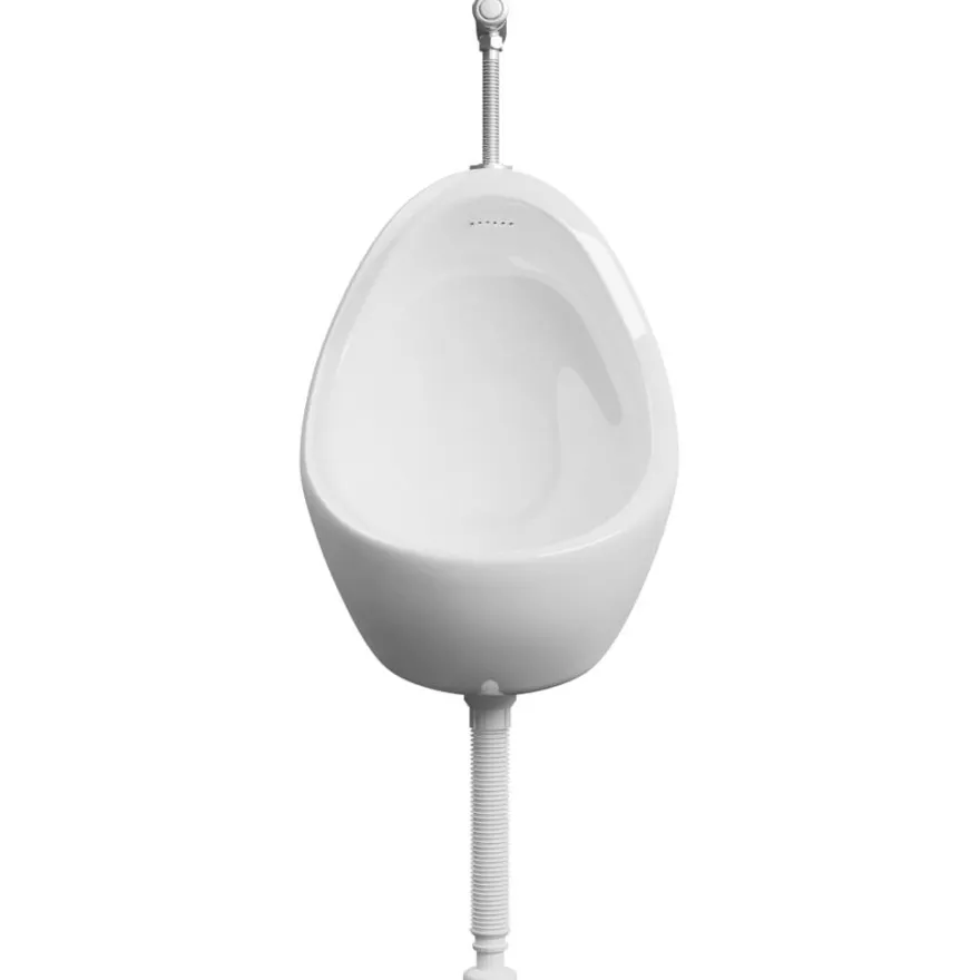 vidaXL Wandurinal mit Spülventil Keramik Weiß
