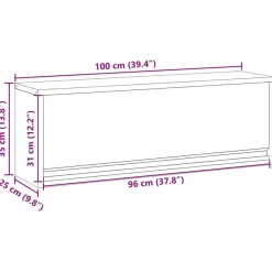 vidaXL Werkzeugschrank mit Speicher Rot und Grau 100 x 25 x 35 cm
