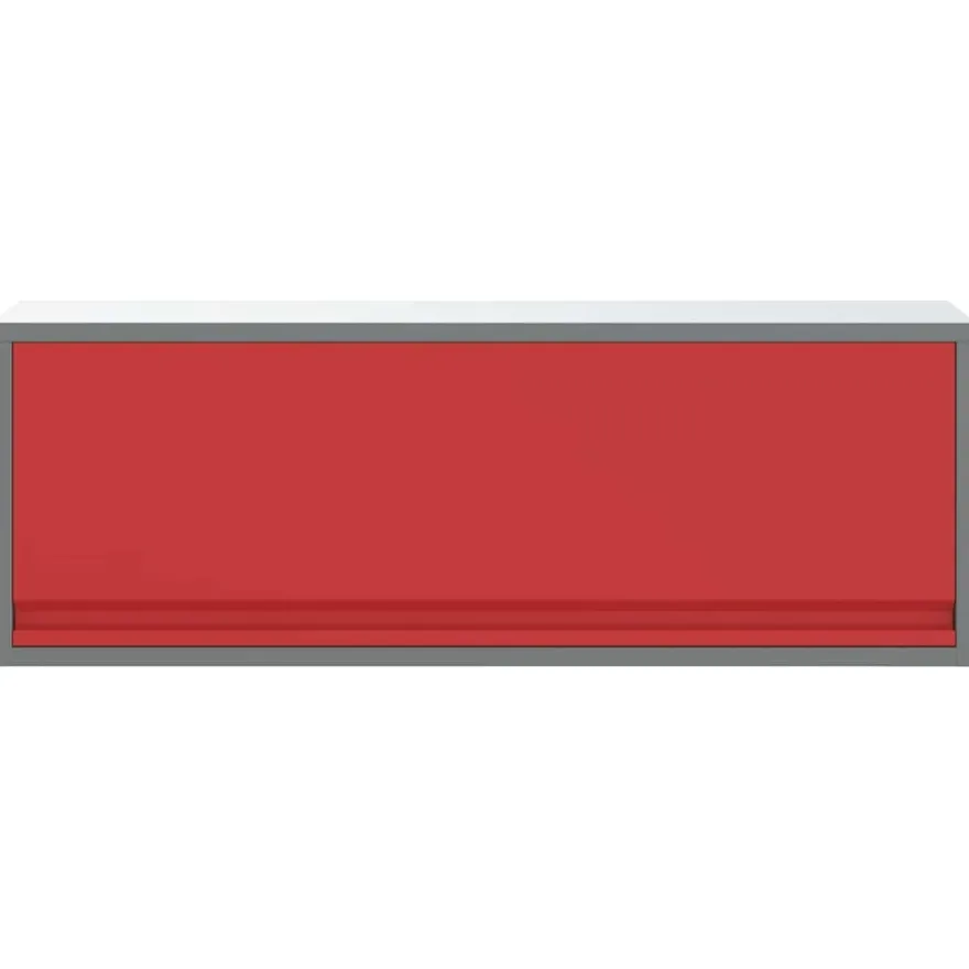 vidaXL Werkzeugschrank mit Speicher Rot und Grau 100 x 25 x 35 cm