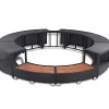 vidaXL Whirlpool-Umrandung Schwarz Poly-Rattan