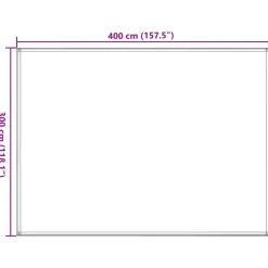 vidaXL Zeltteppich 300 x 400 cm Anthrazit