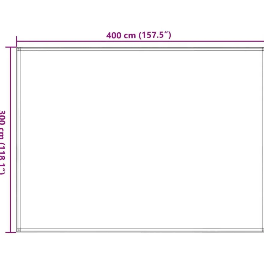 vidaXL Zeltteppich 300 x 400 cm Anthrazit