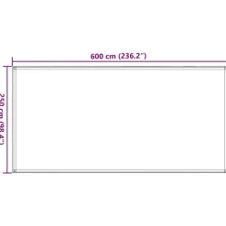 vidaXL Zeltteppich 250 x 600 cm HDPE Grün