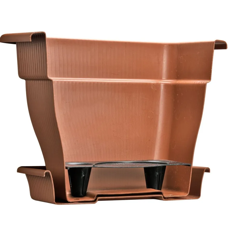 Vierkantpflanzgefäß mit Wasserspeicher 18/33/70 Liter