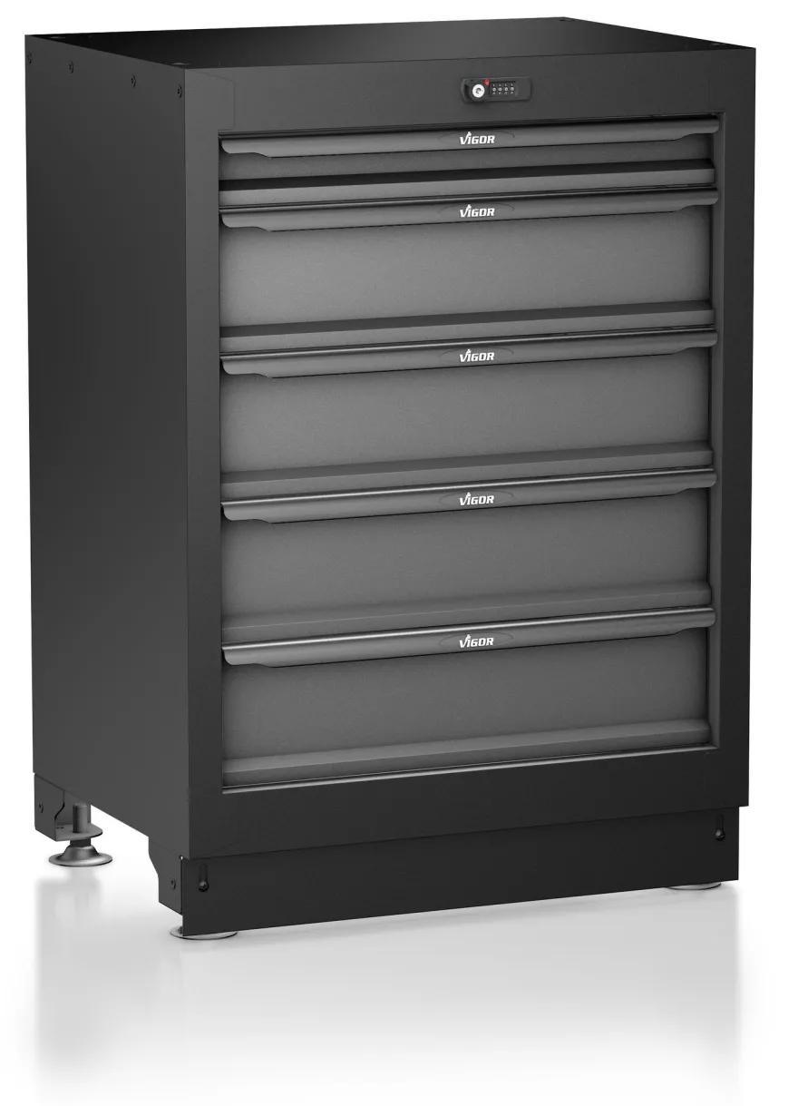 VIGOR Schubladen-Unterschrank 5 Schubladen 676 mm V6000-031 L x B x H: 676 x 500