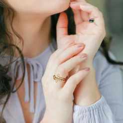 VIKY 7 Stück Anti Stress Ring Set, Bunte Angst Spinning Damen