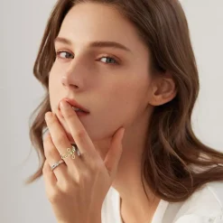 VIKY 7 Stück Anti Stress Ring Set, Bunte Angst Spinning Damen