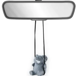 VIPbuy Handgefertigte schwingende Elefanten-Autodekoration aus Holz - Niedliche
