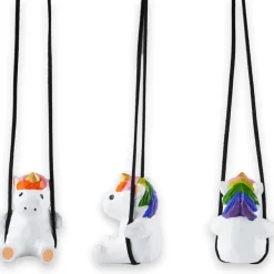 VIPbuy Handgemachtes Holz Einhorn Autoanhänger - Niedliche handgeschnitzte