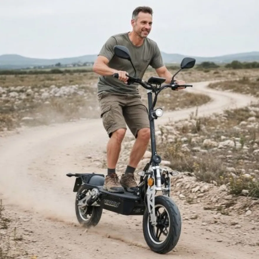 Viron Elektroscooter mit Straßenzulassung VR-1500-EEC - Elektroroller 1000 Watt, E-Sc