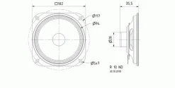 Visaton 2334 R 10 ND 8 Ohm Breitbandlautsprecher 10 cm (4 Zoll) 279390
