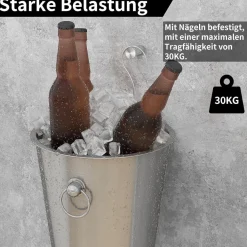 Vista Kleiderhaken, 6er Pack, SUS304 Edelstahl, Wandhaken Silber, Heavy Duty