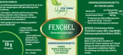VITA IDEAL Vegan® Fenchel Kapseln - Foeniculum vulgare - Fenchelsamen - grün