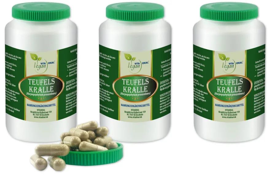 VITA IDEAL Vegan® Teufelskralle Kapseln - Harpagophytum procumbens
