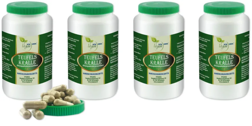 VITA IDEAL Vegan® Teufelskralle Kapseln - Harpagophytum procumbens