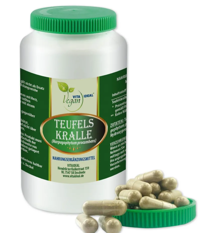 VITA IDEAL Vegan® Teufelskralle Kapseln - Harpagophytum procumbens