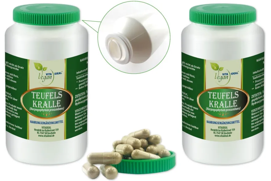 VITA IDEAL Vegan® Teufelskralle Kapseln - Harpagophytum procumbens
