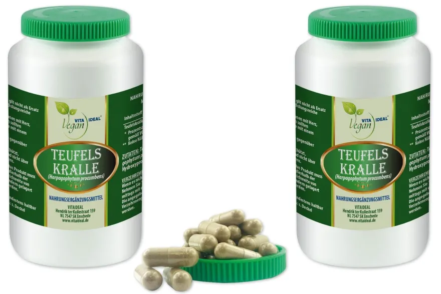 VITA IDEAL Vegan® Teufelskralle Kapseln - Harpagophytum procumbens