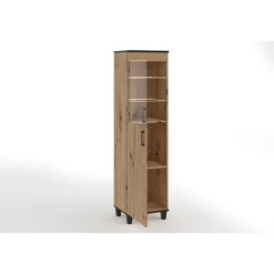 Vitrine Vanessa IV Glas Bar Schrank Schränke Regal Holz Vitrine Möbel Wohnzimmer
