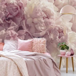Vlies Fototapete Blumen Rose Pfingstrosen Modern TAPETE XXL Wohnzimmer Schlafzimmer