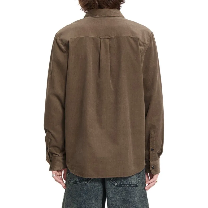 VOLCOM Hemd Zander Cord earth