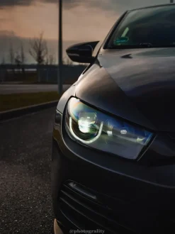 VOLL LED Tagfahrlicht Scheinwerfer Set für VW Scirocco III (3) 08-14
