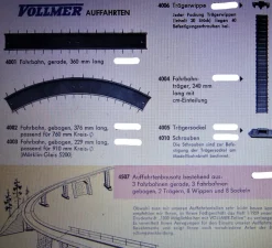 Vollmer H0 4006 Trägerwippe Halterung m. Schrauben 1 Stück Brückenbau Auffahrten