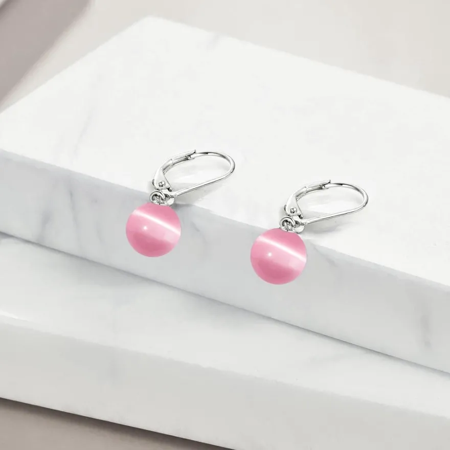 VONALA Perlen Ohrringe Sterling Silber Hängend, Schmuck Geschenke für Damen und