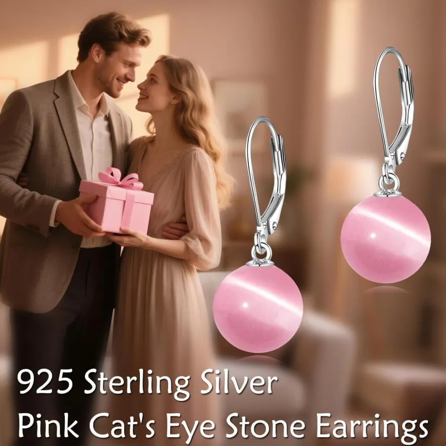 VONALA Perlen Ohrringe Sterling Silber Hängend, Schmuck Geschenke für Damen und