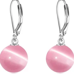VONALA Perlen Ohrringe Sterling Silber Hängend, Schmuck Geschenke für Damen und