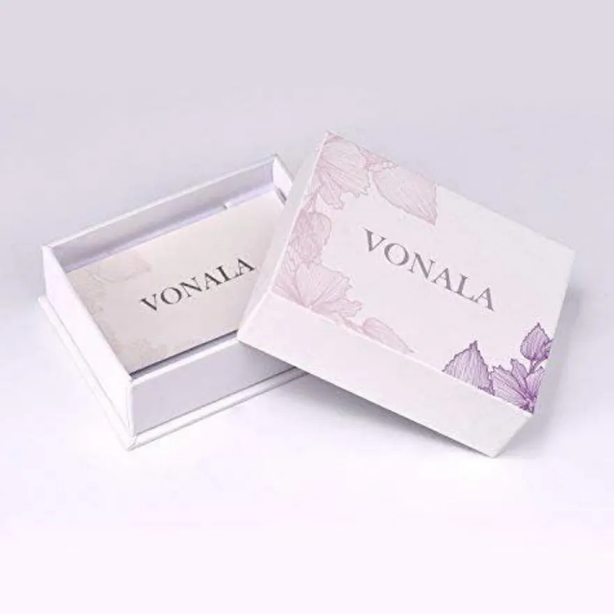 VONALA Perlen Ohrringe Sterling Silber Hängend, Schmuck Geschenke für Damen und