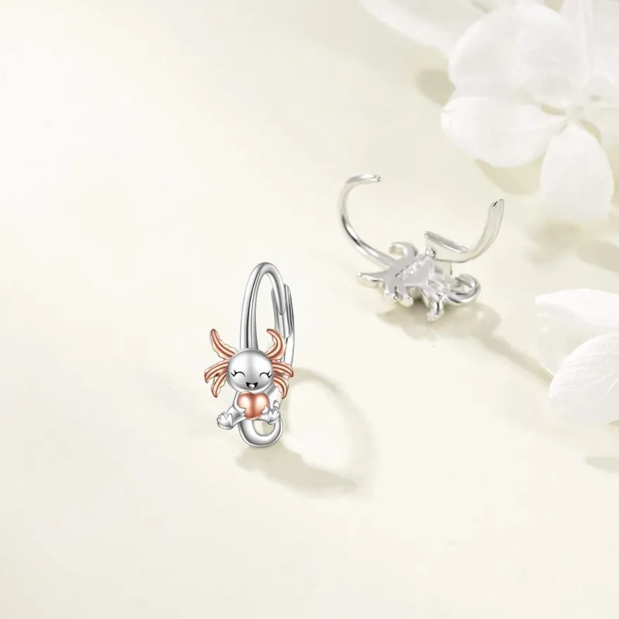 VONALA 925 Sterling Silber Ohrringe mit Einhorn, Faultier und Axolotl Motiv