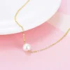 VONALA 925 Sterling Silber Perlen Choker Halskette für Damen & Mädchen |