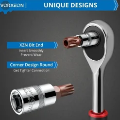 Vorxeon XZN Innenvielzahn Bit-Steckschlüsselsatz M4-M18, 10-teilig, 3